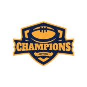 Champions Football logo template